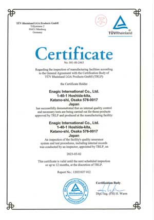 sertifikasi tuvr kangen water enagic